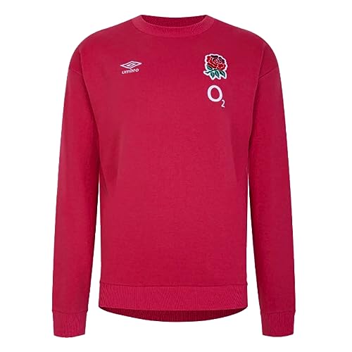 Umbro Herren England Fleece Sweat (O2) Sweatshirt, Rot (Earth Red), XL