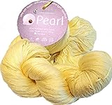Lanamania P03 Pearl Asiatica Garn, Wolle, gelb, 15 x 13 x 8 cm