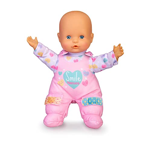 Nenuco - Pflaster, weicher Körper, Puppe mit Baby-Geräuschen, SAGT Papa und Mama, weint und lacht, mit Pflaster, Spielzeug für Kleinkinder ab 10 Monaten, berühmt (NFN24000)