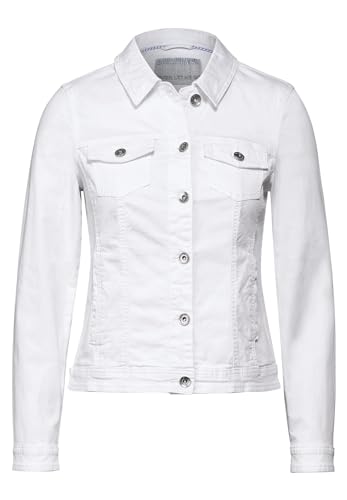 CECIL Damen B212154 Jeansjacke in Farbe, White, M