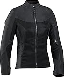 IXON Fresh Damen Motorrad Textiljacke (Black,S)