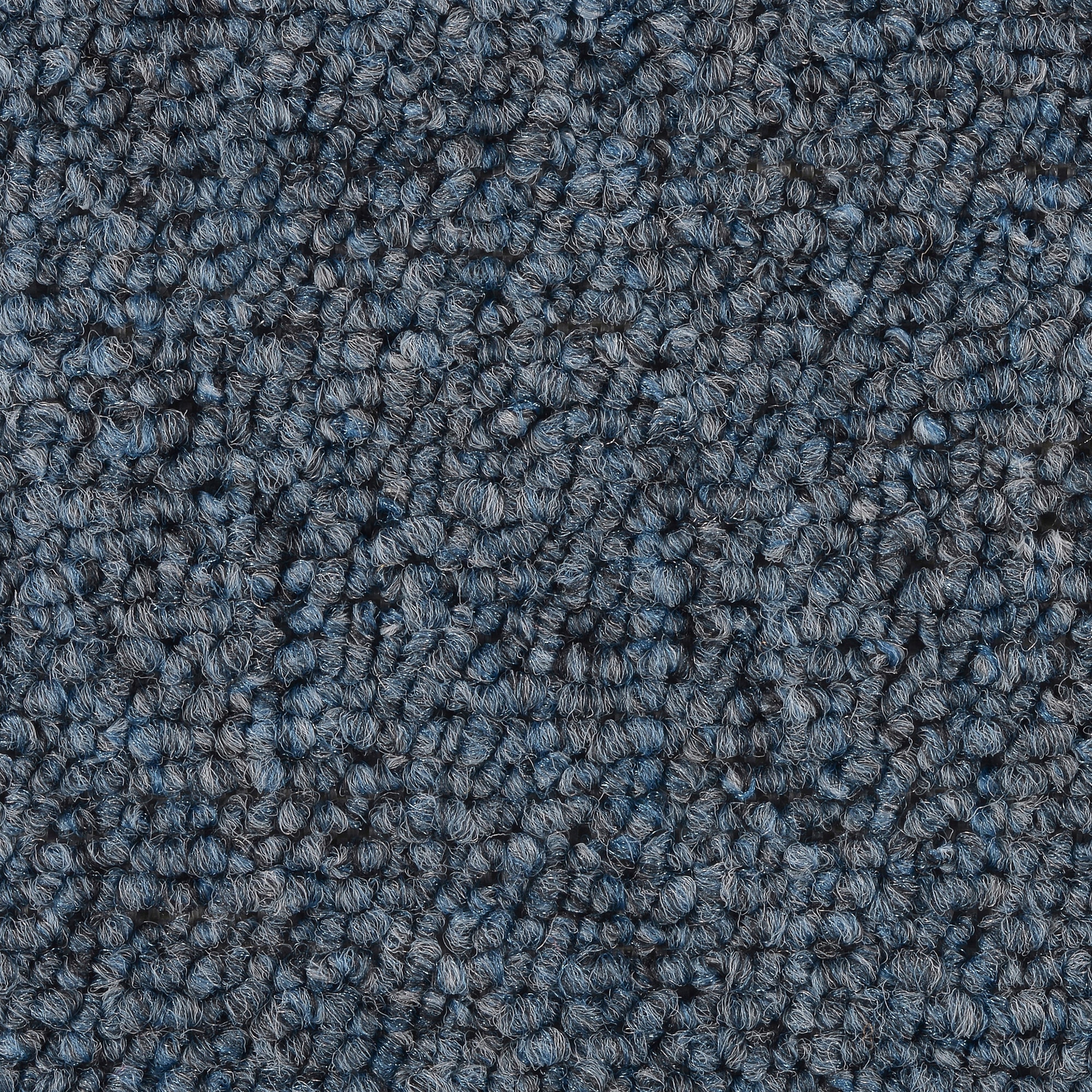 BODENMEISTER BM72051 Teppichboden Auslegware Meterware Schlinge blau grau 400 cm und 500 cm breit, verschiedene Längen, Variante: 2,5x4m