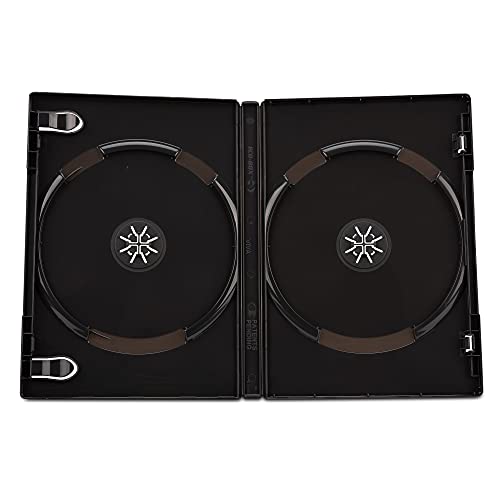 DVD-Doppelhüllen von DragonTrading®, 14 mm, schwarz, 100 Stück