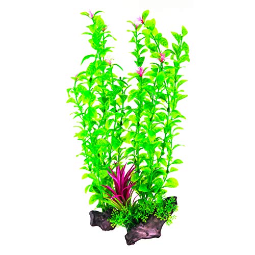 Aqua KT Künstliche Kunstpflanze für Aquarien, 38 cm Höhe, Grün