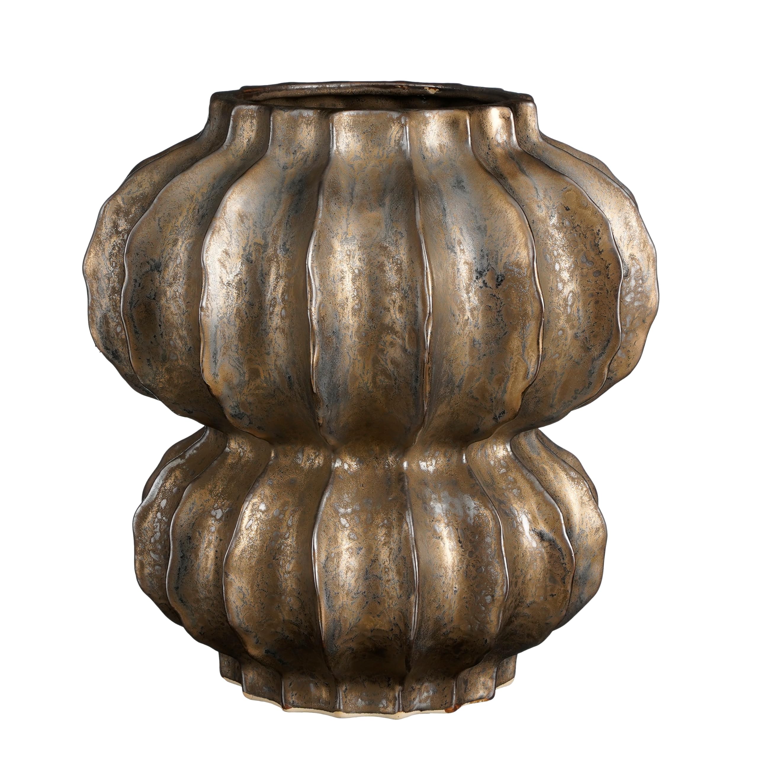 Mica Decorations Altea Vase - 33x33x35 cm - Keramik - Bronze