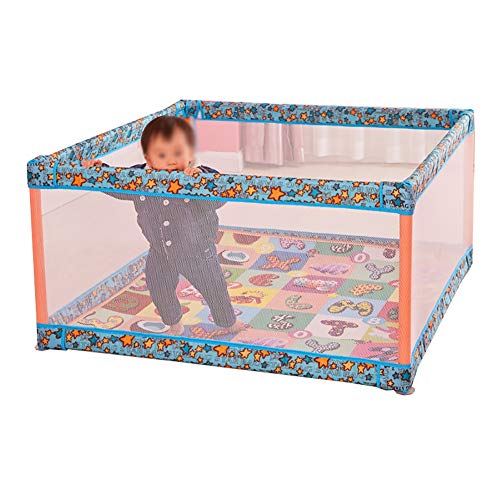 Kleinkind-Zaun-Sicherheits-Spiel-Yard der Baby-Laufgitter-Kinder, blau (größe : 120×120×60cm)