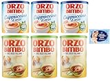 6er-Pack Testpaket Orzo Bimbo Löslich-Gersten-Cappuccino 150g + Orzo Bimbo Löslich-Gersten 200g,eine koffeinfreie Alternative + 1er-Pack Kostenlos Felce Azzurra Talkumpuder, 100g-Beutel