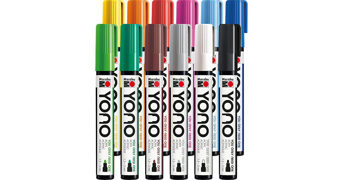 YONO Marker Set, 12 x 1,5-3 mm 2