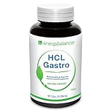 HCL Betain Pepsin HCL Gastro 1175mg - Homocysteinstoffwechsel - GVO-frei - Ohne Zusatzstoffe - Natürlich - Mit Milch - 90 Tabletten