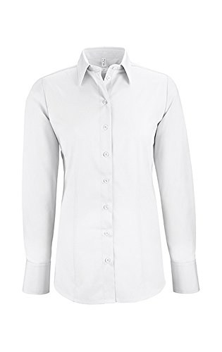 Greiff Damen-Bluse BASIC, Regular Fit, Stretch, easy-care, 6515, Farbe: Weiß, Größe: 50
