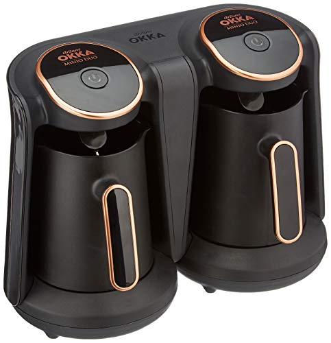Arzum OKKA Minio Duo Kaffeemaschine, 1-8 Tassen Fassungsvermögen, waschbare Kaffeekanne, Akustisches Alarmsystem, kompakte Bauweise, 880W Leistung, Kaffeemesslöffel