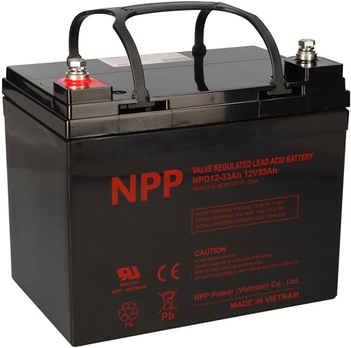 NPP Blei-Akku AGM NPD 12-33 12V 33Ah zyklenfest wie 12LS-33, MP36-12C, U1-36NE