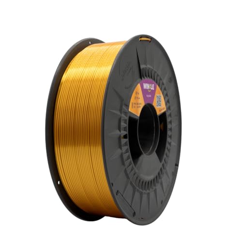 Winkle PLA SILK Kings Gold Filament | Pla 1,75 mm | Filament Print | 3D-Drucker | 3D-Filament | Farbe Kings Gold | Spule 300 g