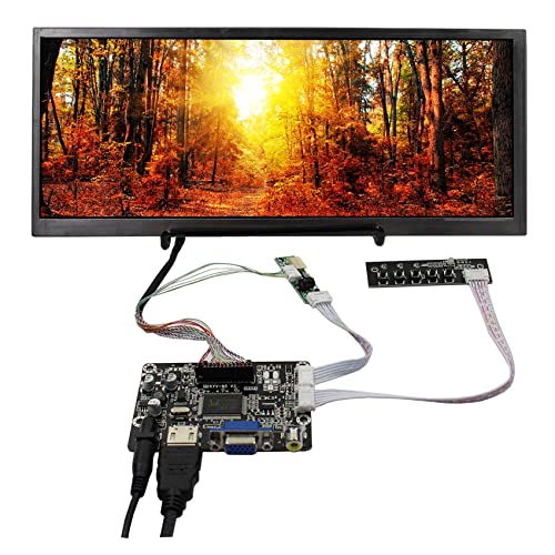 VSDISPLAY KYV-N5 V3 LCD-Bildschirm (31,2 cm (12,3 Zoll) 1920 x 720 FHD HSD123KPW2-D10 IPS-LCD-Bildschirm und HD-MI VGA AV-LCD-Controller