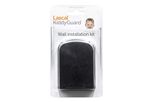 Lascal Wandausgleichs-Kit für KiddyGuard Treppenschutzgitter, variabel einstellbares Wandinstallations-Set für Türschutzgitter, Türgitter Wandmontage, schwarz