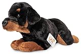 Uni-Toys - Rottweiler, liegend - 39 cm (Länge) - Plüsch-Hund, Haustier - Plüschtier, Kuscheltier