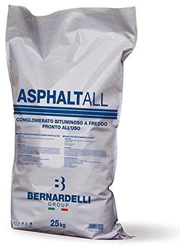 ASPHALTALL Kaltasphalt 25 kg - Gebrauchsfertiges bituminöses Kaltbindemittel
