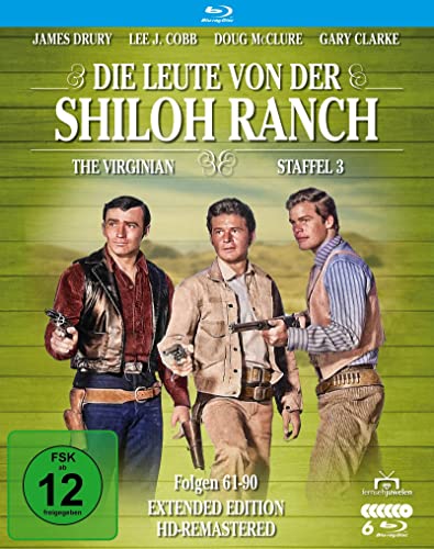 Die Leute von der Shiloh Ranch - Staffel 3 (HD-Remastered) (The Virginian: Extended Edition) (Fernsehjuwelen) [Blu-ray]