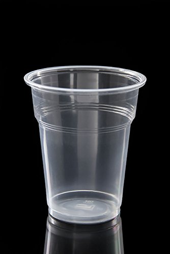 Ol-Gastro-Bedarf 300 Trinkbecher PP Ausschankbecher Plastikbecher transparent 0,3Liter 300ml Becher mit Schaumrand