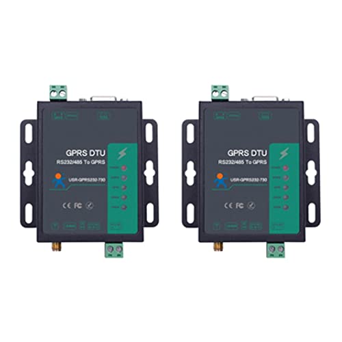 Lckiioy 2er-Pack GSM-Modem Seriell RS232 RS485 zu GPRS DTU mit at-Anleitung Kunststoff-EU-Stecker