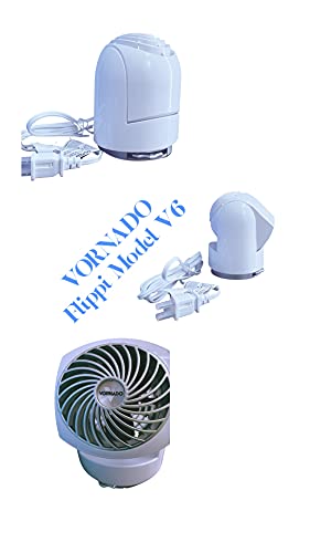Vornado Flippi V6 Persönlicher Luftumwälzventilator, weiß