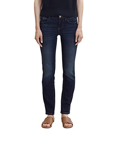 TOM TAILOR Damen Alexa Slim Jeans, Blau (Dark Stone Wash Denim 1053), 27W / 32L