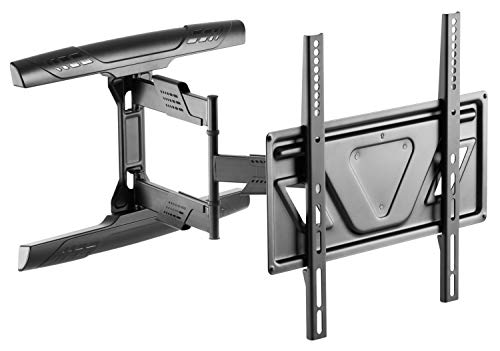 RICOO TV Wandhalterung Schwenkbar & Neigbar S5944 für Flach-Bildschirme mit 32-55 Zoll (ca. 81-140cm) Wand-Halter Fernseh-Halterung mit max VESA-Norm 400x400 Fernseher-Aufhängung in Schwarz