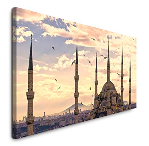 Paul Sinus Art GmbH Istanbul 120x 50cm Panorama Leinwand Bild XXL Format Wandbilder Wohnzimmer Wohnung Deko Kunstdrucke