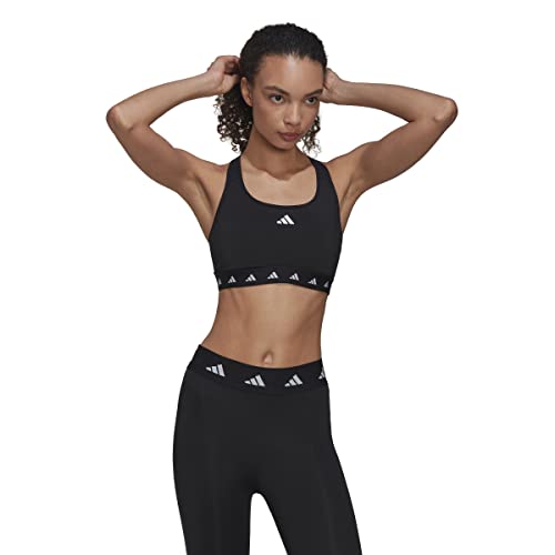 adidas Damen Workout Bra - Medium Support Pwr Ms Tf, Black, HN7273, LDD