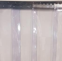 PVC - Lamellenvorhang Bausatz Streifenvorhang 2,25m hoch 1m breit - 30cm-3mm