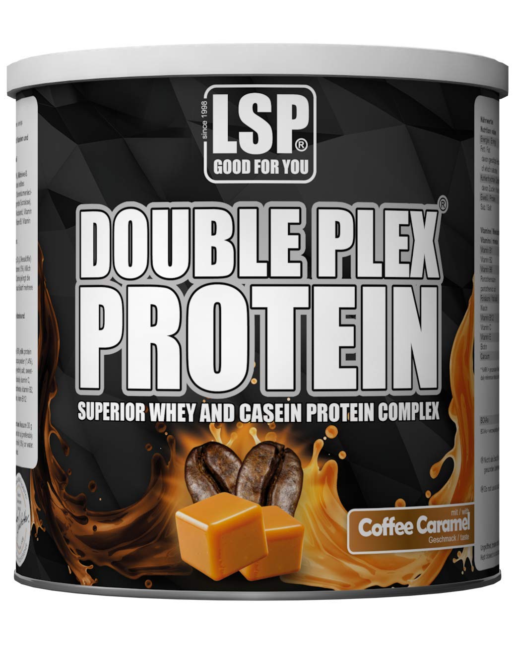 LSP Double Plex Protein Cafe Caramel, 1er Pack (1 x 750 g)