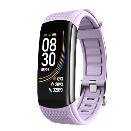 DAM. T118 Smart-Armband mit Körpertemperaturmessung, O2 in Blut und Spannung, Farbe: Violett, Normal