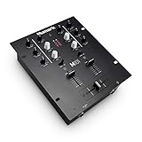 Numark M101 - 2-Kanal DJ-Mixer, Rack-montierbar mit 2-Band EQ, Mikrofoneingang und austauschbarem Crossfader