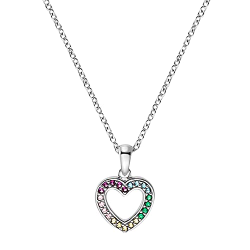 Prinzessin Lillifee Silber Kinder-Halskette Herz Multicolor 2031167