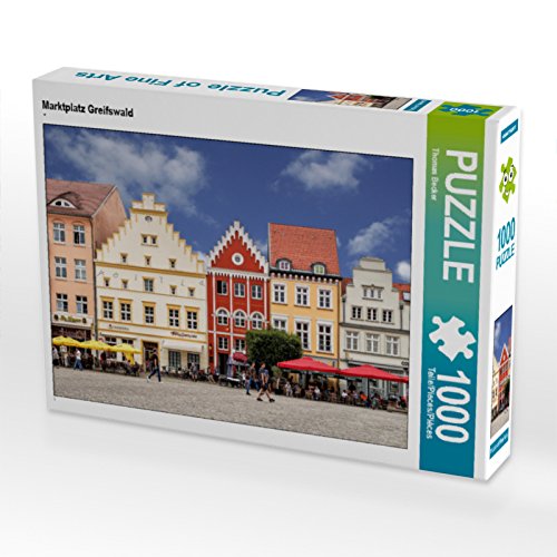 CALVENDO Puzzle Marktplatz Greifswald 1000 Teile Lege-Größe 64 x 48 cm Foto-Puzzle Bild von Thomas Becker