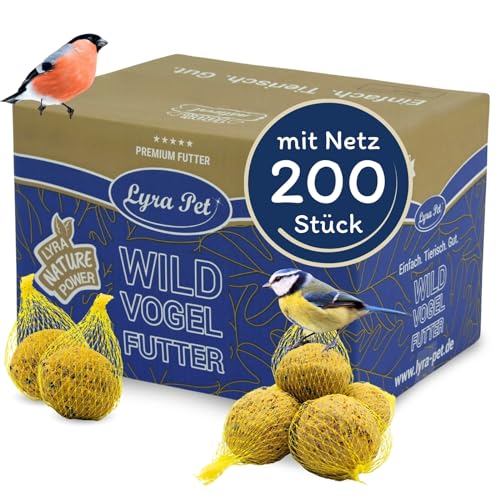Lyra Pet® 200 x 90 g Meisenknödel mit Netz 4 Jahreszeitenknödel Wildvogelfutter