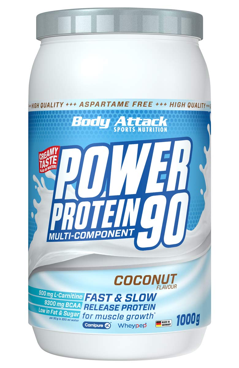 Body Attack Power Protein 90, Kokos, 1kg Dose