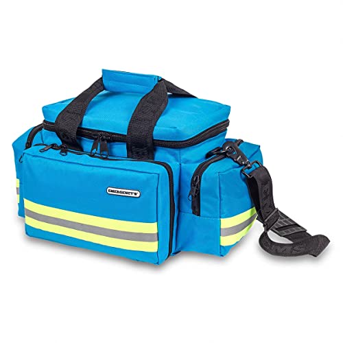 Elite Bags Notfalltasche, leicht und robust, reflektierend und mit Mehreren Taschen, Hellblau