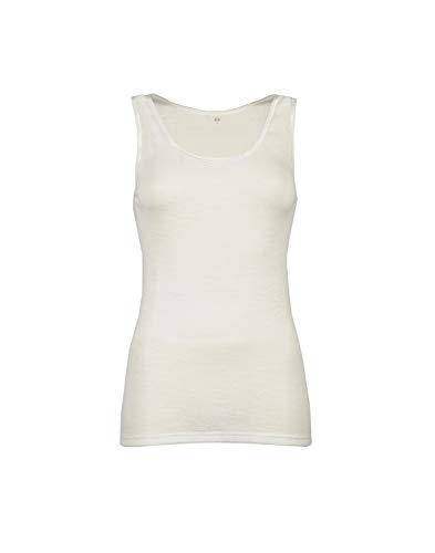DILLING Merino Unterhemd für Damen - aus 100% Bio-Merinowolle Natur 36