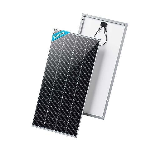 RENOGY 200W 12 Volt (schlankes Design) Solarmodul Monokristallin Solarpanel Photovoltaik Solarzelle Ideal zum Aufladen von 12V Batterien Wohnmobil Garten Camper Boot