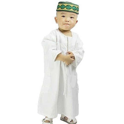 Kinder Muslim Thibe Langarm Kaftan Robe Islamische Arabische Abaya Kleidung Traditionelle Kleidung Der Nahen Osten Robe