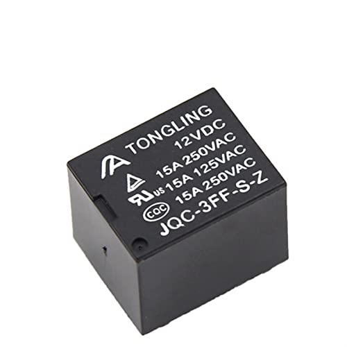 2PC 5-Pin-Umwandlung 12V Relais 15A 250VAC kleines T73 Haushaltsgerät PCB elektromagnetisches Relais (Size : DC9v)