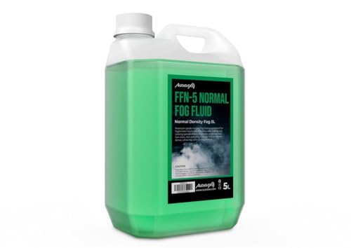 Audibax FFN-5 Normal Fog Fluid - Normale Dichte Rauchflüssigkeit - Flüssigkeit für natürliche Rauch- und Nebelmaschine - Sicher für Atmung und Keine gefährlichen Chemikalien - Cruelty Free