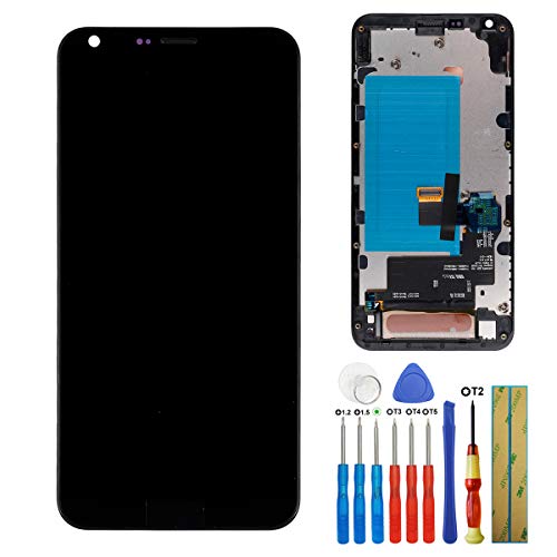 E-YIIVIIL Display Kompatibel mit LG Q6 M700 US700 LCD Touch Screen Display Assembly with Tools+Frame