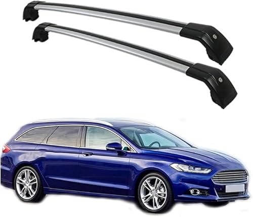 2 Stück Aluminium-Auto Dachträger Für Ford Mondeo Estate 2015 +, Gepäckträger Frachttransport Träger Auto-Dachzubehör