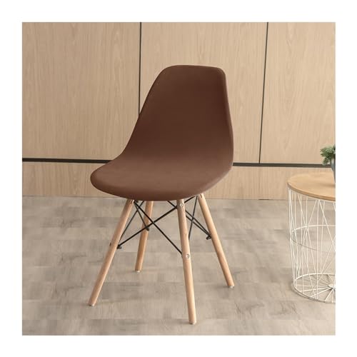 Moderner, Kreativer, Einfacher Sessel for Die Familie, Esszimmerstuhl Und Konferenzstuhl (Color : Coffee)