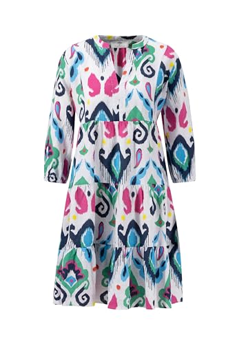 FYNCH-HATTON Leinen-Kleid mit Buntem Print Meadow Green / 34