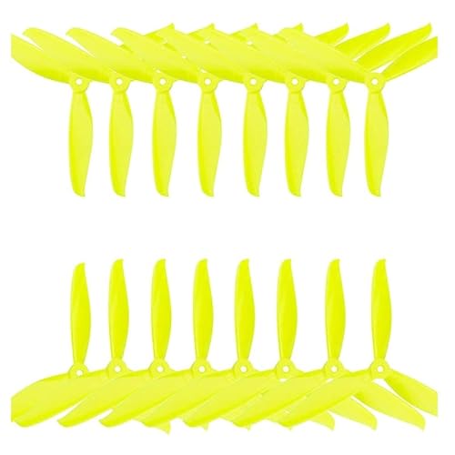 Zubehör für Drohnen 16pcs/lot 7 Zoll 3 Blattpropeller 8 CW 8 ccw for Rc Drohne FPV Rennquadcopter DIY Zubehör Teile 7040 (Color : Yellow)