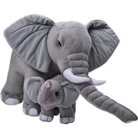 Wild Republic 24102 Mom and Baby Jumbo Mom & Baby, Elefant