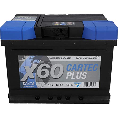 CARTEC Plus Starterbatterie 60 Ah, 540 A